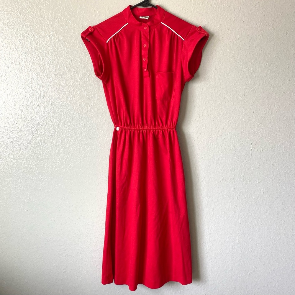 70s sporty midi dress